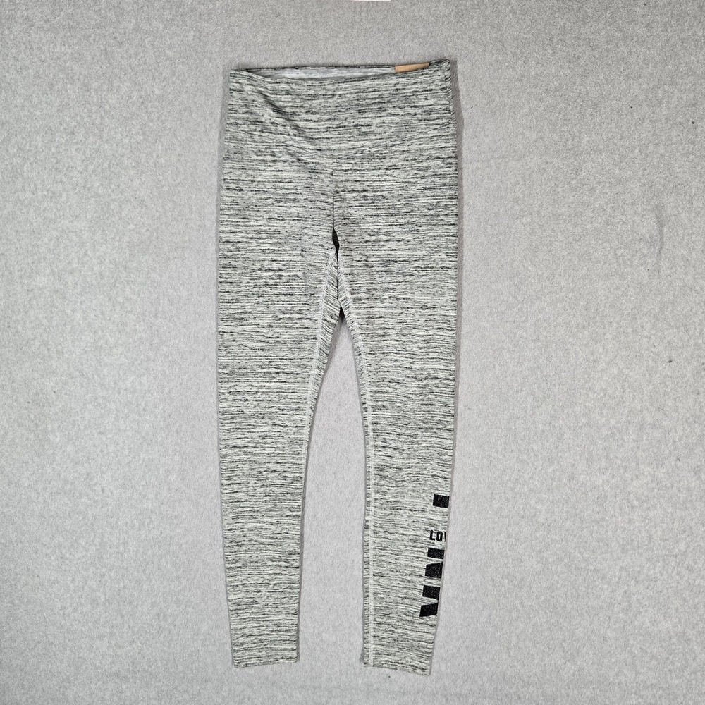 PINK Victoria's Secret Women Activewear Pants S Gray Varsity Winter Legging NWT